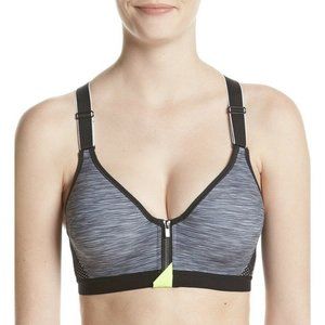 EUC Maidenform 36C Racerback Sports Bra Secure Zip